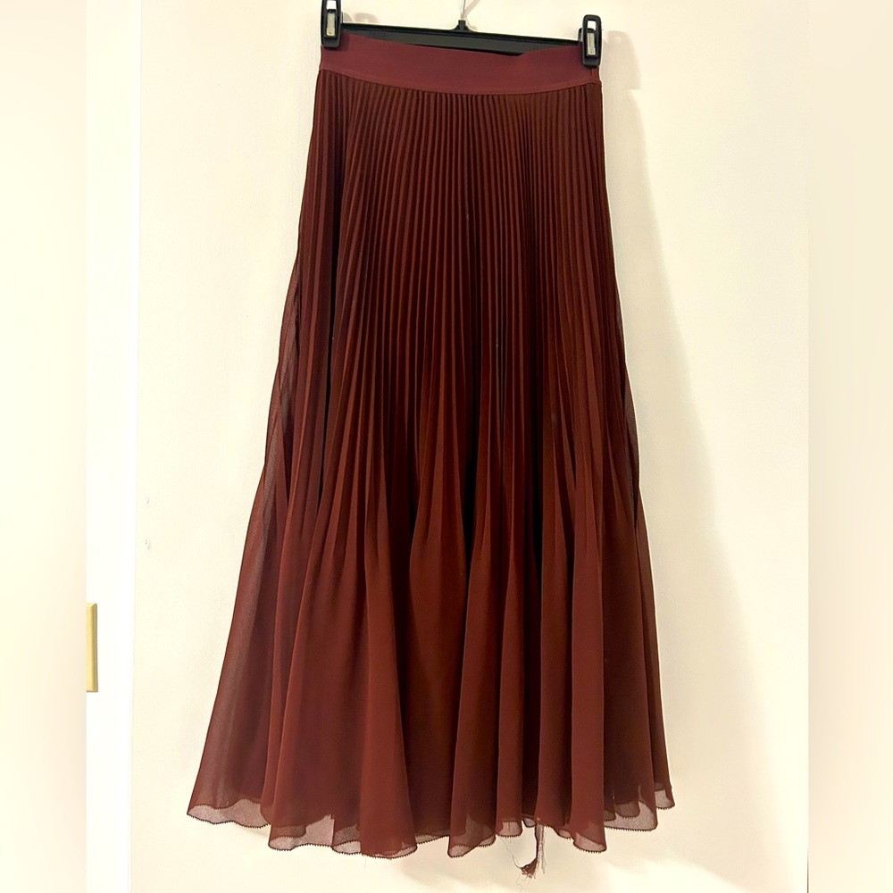 Wilfred pleated long skirt